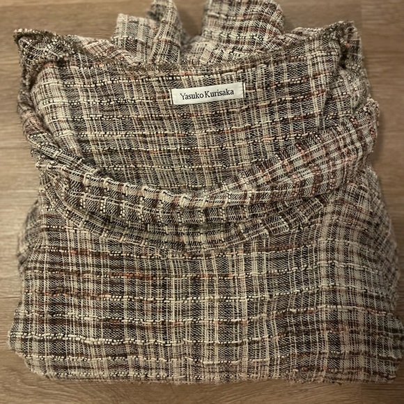 Yasuko Kurisaka 100% Cotton Hand Woven Blouse - Picture 2 of 7